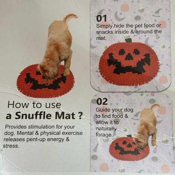 NWT Snuffle Halloween Play Mat For Pets Dogs Sniff Mat Learning Toy‎ - Picture 4 of 4